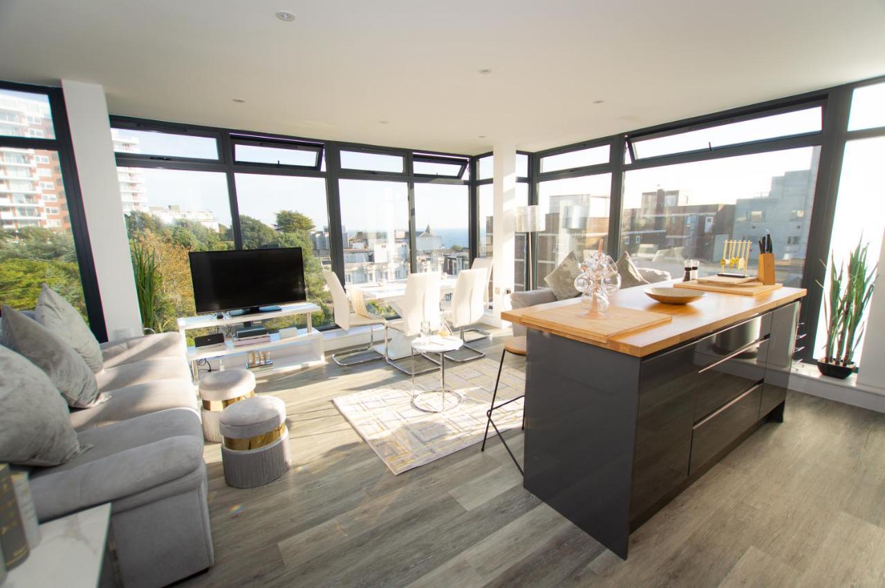 * Panoramic Penthouse With Sea & City Views Bournemouth Luaran gambar
